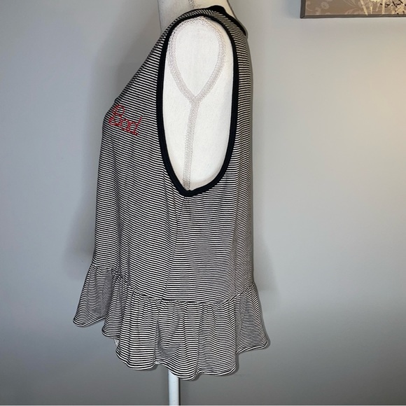 Wildfox Bad Embroidery Stripe Tank - Picture 8 of 9
